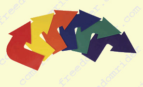 Set of Colored Rainbow Arrows Set of Colored Rainbow Arrows