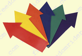 Set of Colored Rainbow Arrows