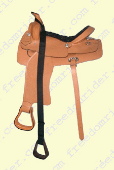 Western Mounting Stirrup on a Western Saddle